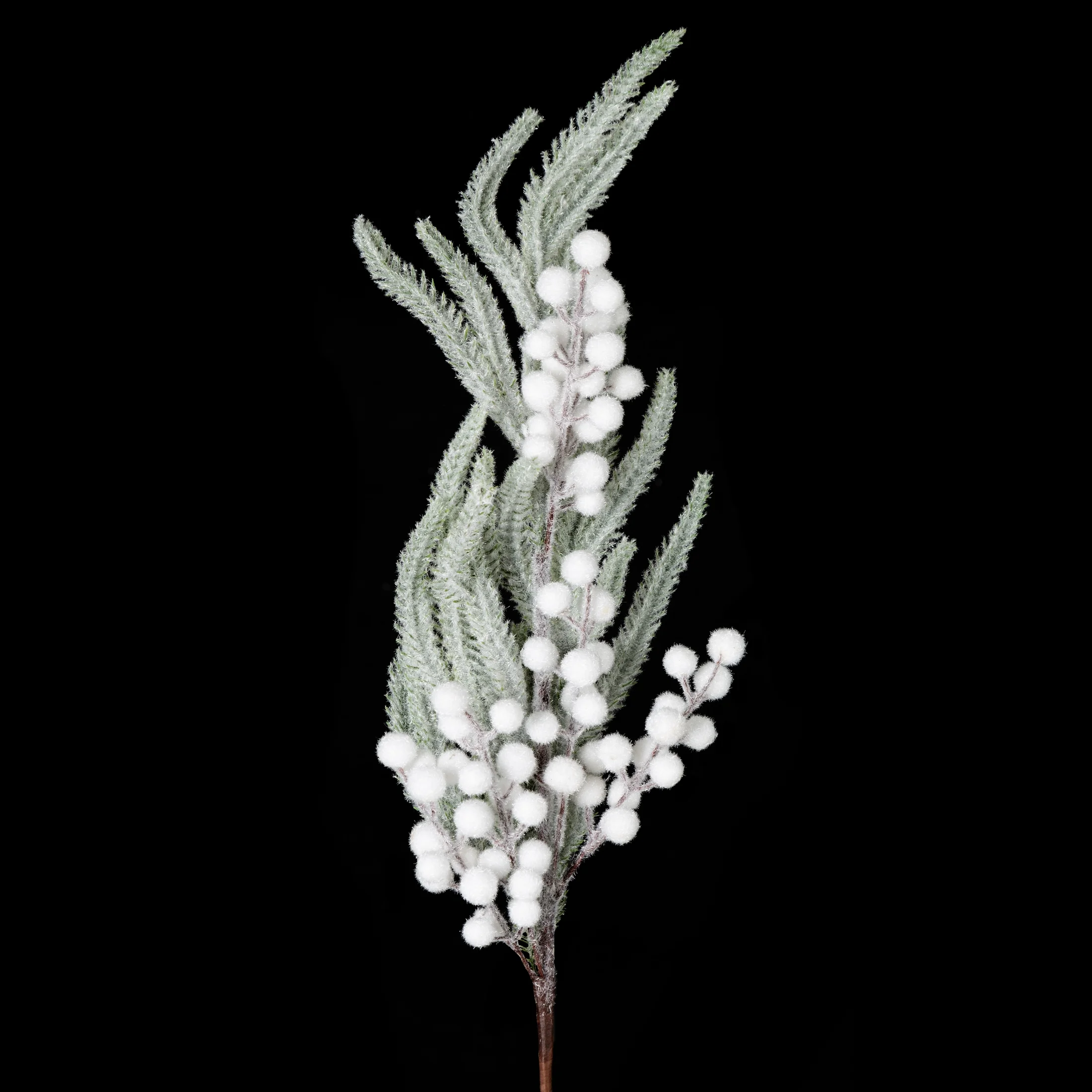 Zimowa gałązka świąteczna z efektem szronu Eurofirany