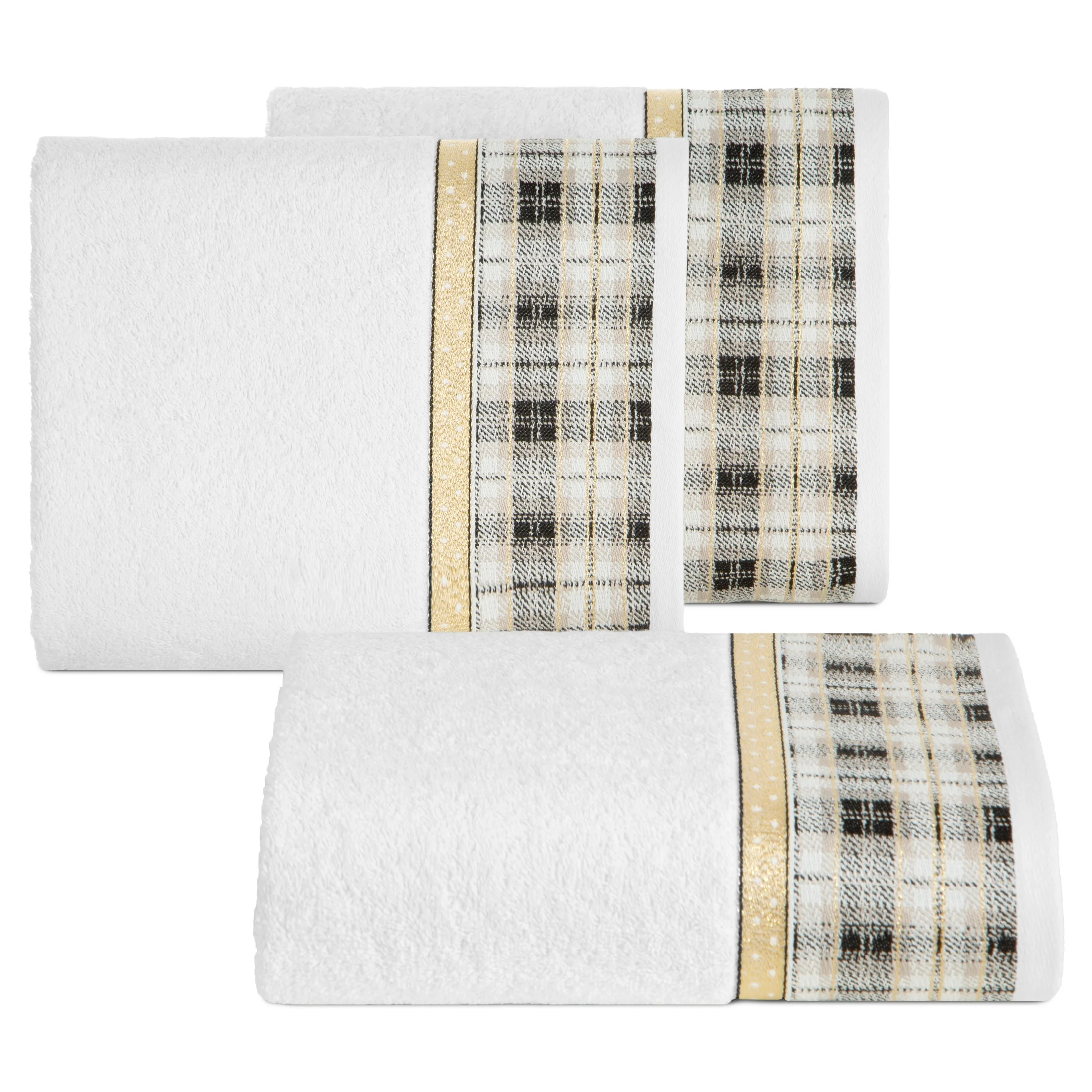 Ręcznik kąpielowy świąteczny 70X140 cm bawełniany kolor biały 480 g/m2 ANGEL Eurofirany