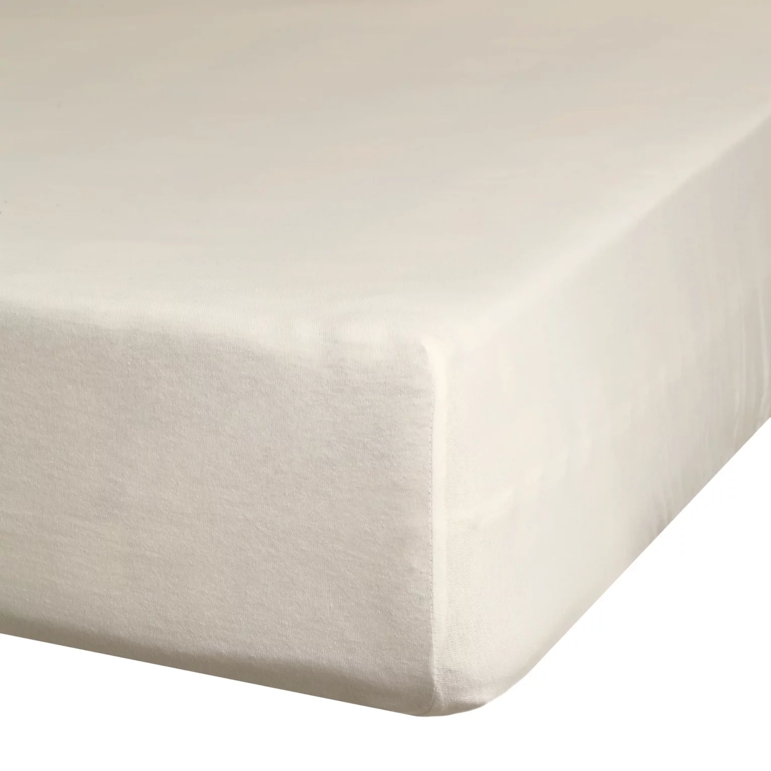 Prześcieradło jersey z gumką 90x200 cm z bawełny kolor beżowy 125 g/m2 Design 91 Eurofirany