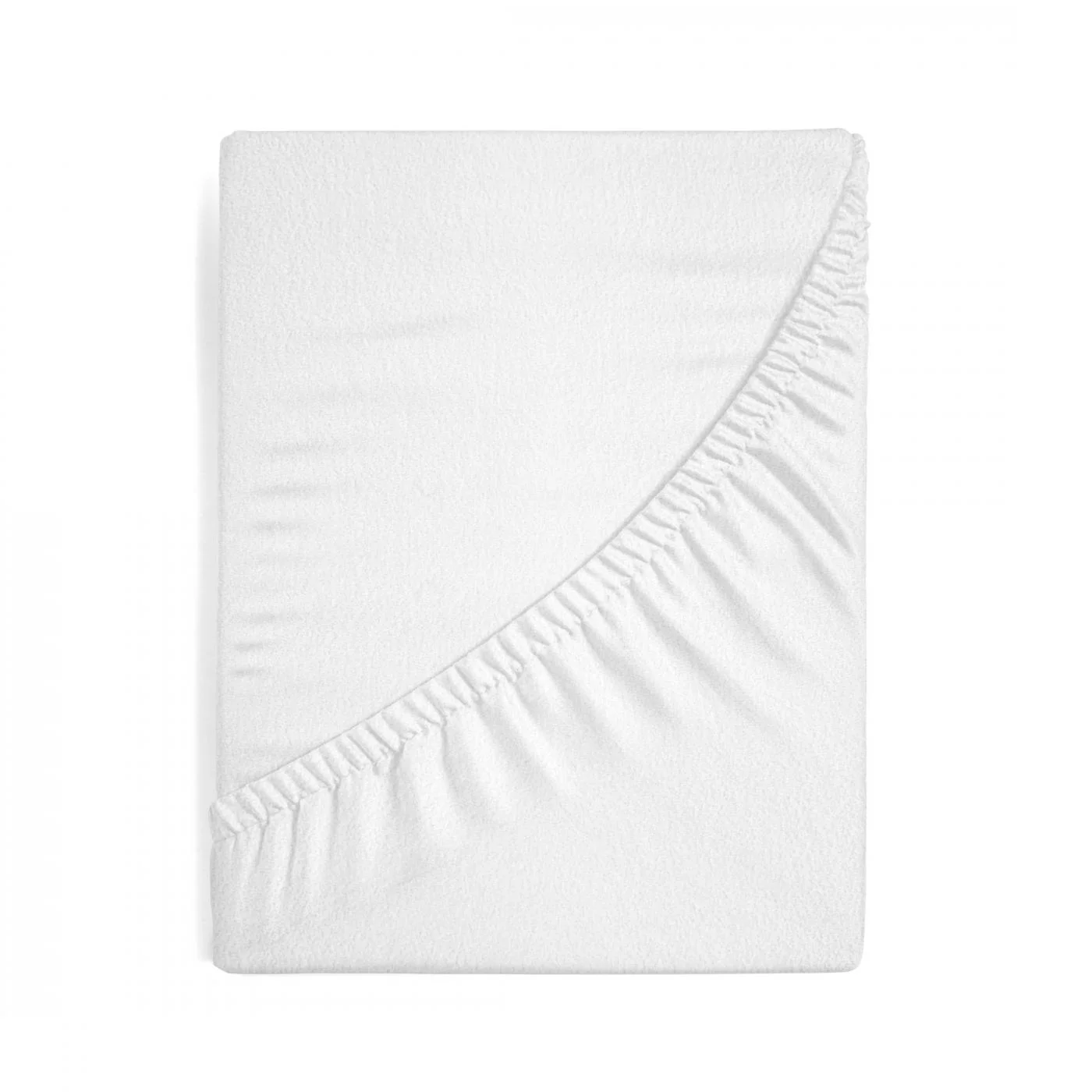 Prześcieradło frotte z gumką 160x200 cm z bawełny kolor biały 170 g/m2 Design 91 Eurofirany