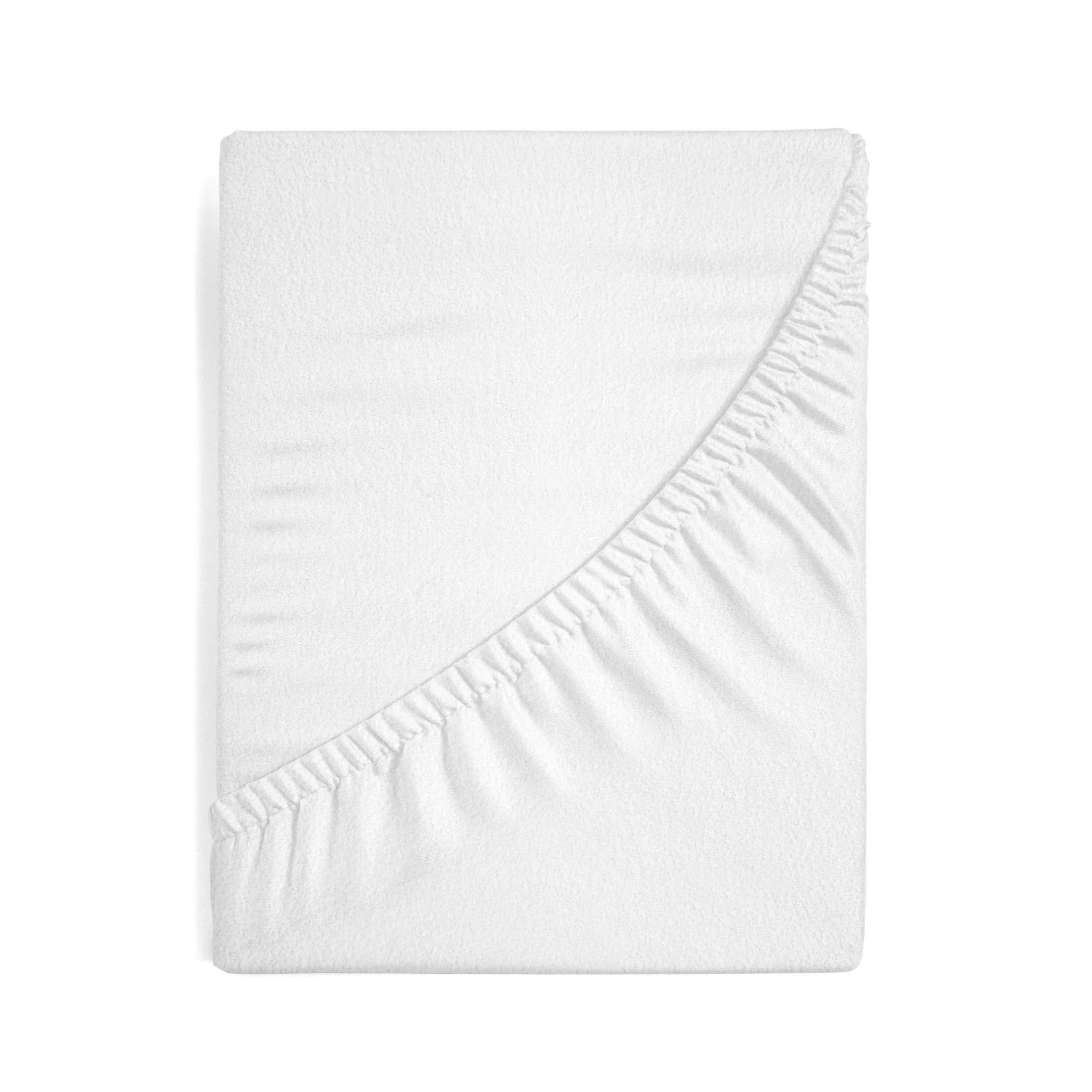 Prześcieradło frotte z gumką 220x200 cm z bawełny kolor biały 170 g/m2 Design 91 Eurofirany