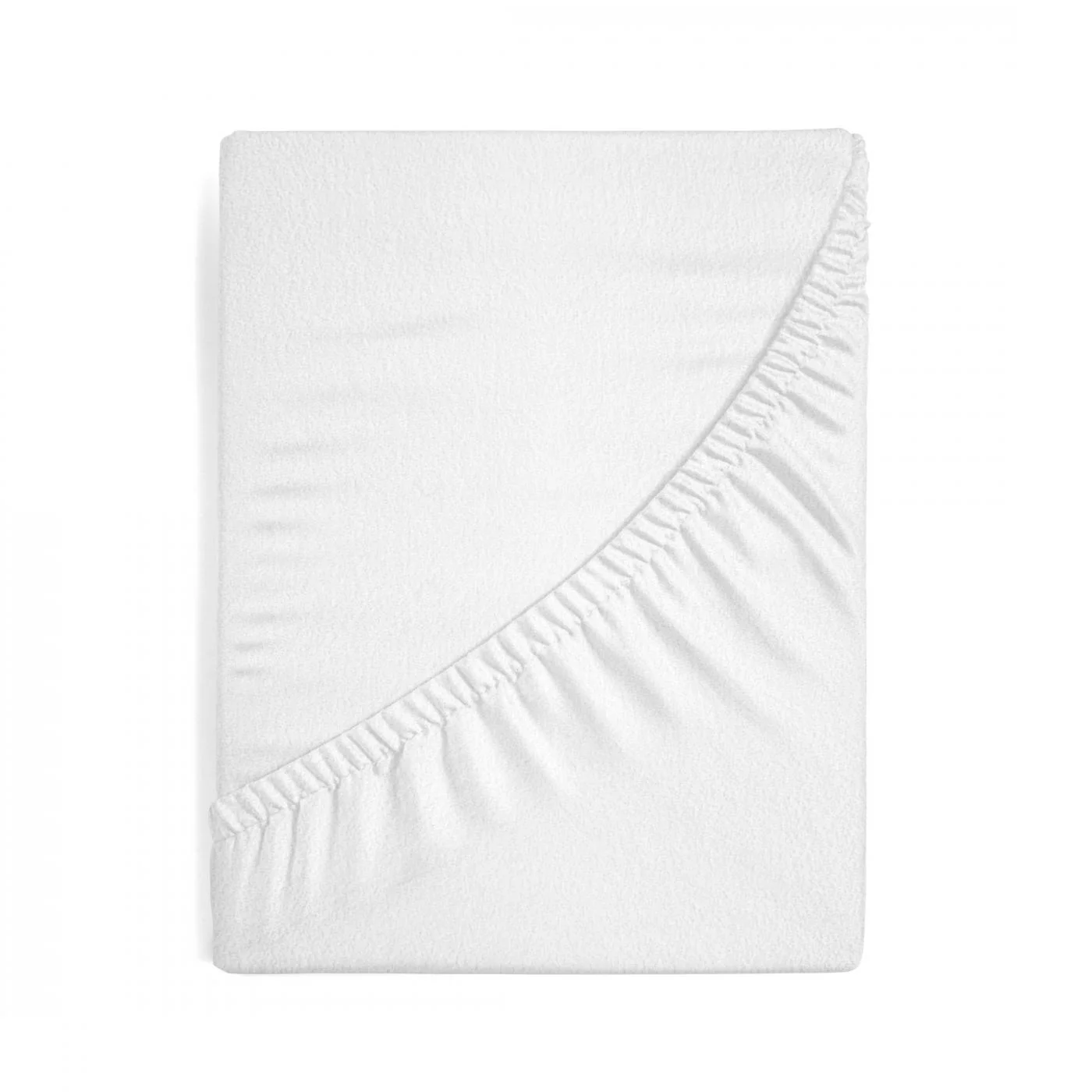 Prześcieradło frotte z gumką 160x200 cm z bawełny kolor biały 170 g/m2 Design 91 Eurofirany