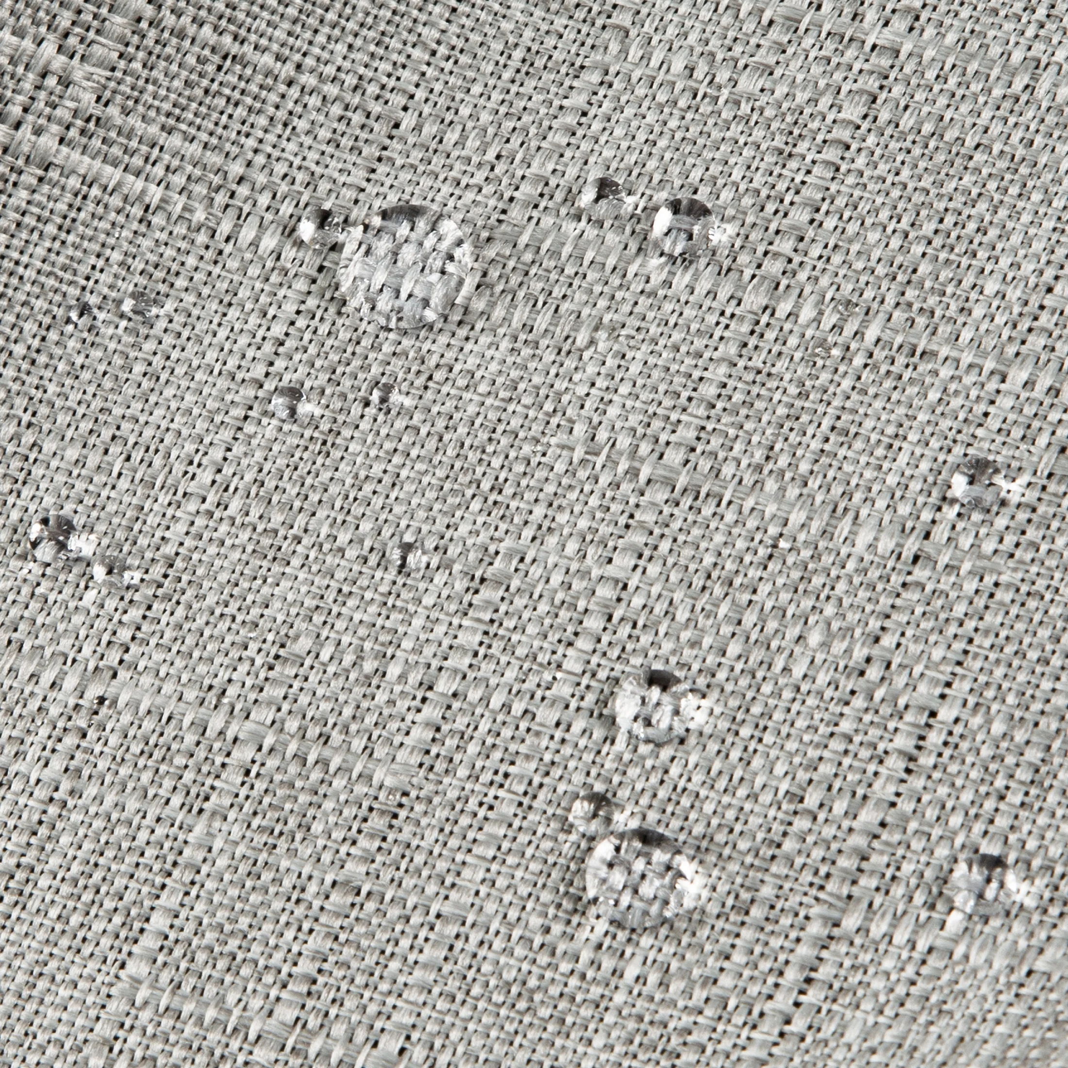 Zasłona srebrna z wodoodpornej tkaniny idealna do ogrodu i na taras 155x260 cm szelki/rzep GARDEN Eurofirany