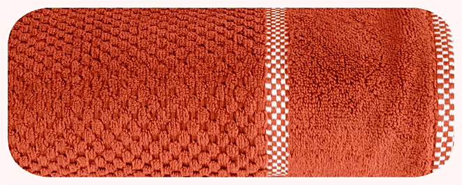 Ręcznik kąpielowy 70x140 cm bawełniany kolor ceglasty 540 g/m2 CALEB Eurofirany