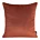 Poszewka na poduszkę 45x45 cm welwetowa, dwustronna i imitacji lnu z wypustką na brzegach ruda, jasnoszara VELVET 57 EUROFIRANY PREMIUM