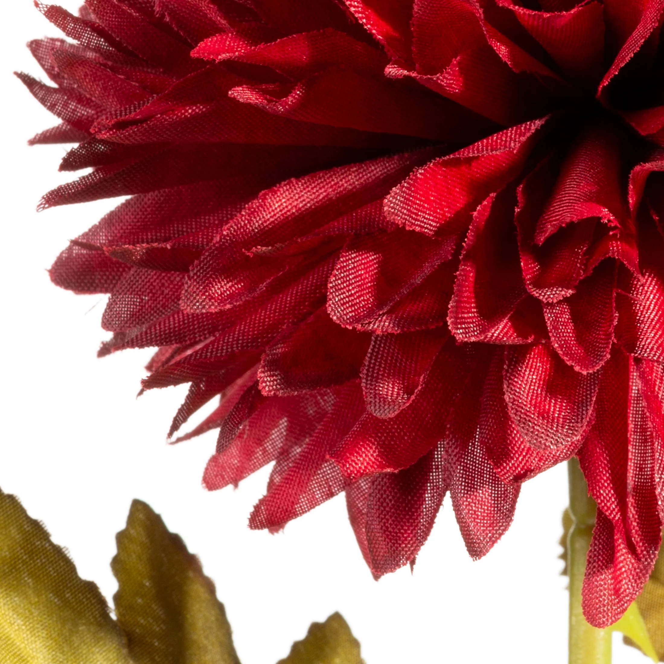 Kwiat sztuczny chryzantema bordowa z plastycznej pianki foamiran 63 cm