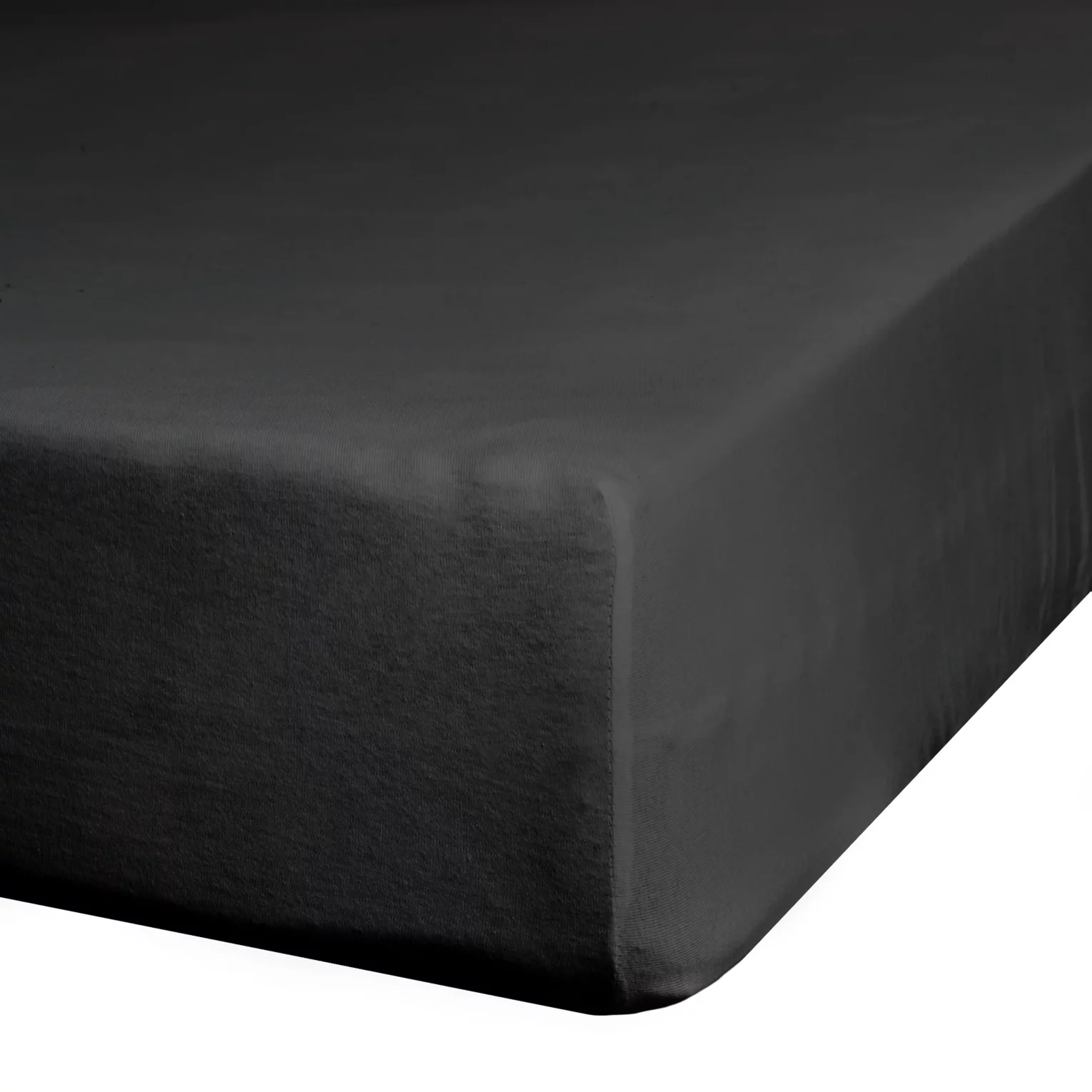 Prześcieradło jersey z gumką 140x200 cm z bawełn kolor czarny y 125 g/m2 Design 91 Eurofirany