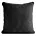 Poszewka na poduszkę 45x45 cm czarna z szenilowej tkaniny - VANI Eurofirany