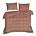Pościel 160x200 cm komplet 3 częściowy gładka z satyny bawełnianej kolor brązowy DINA Diva Line Eurofirany