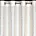 Zasłona biało, szampańska zdobiona nadrukiem geometrycznym 140x250 cm przelotka SEMI Eurofirany