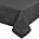 Obrus czarny 140x350 cm z tkaniny przypominającej płótno STELLA 2 z podwójną listwą na brzegach
