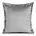 Poszewka na poduszkę 45x45 cm welwetowa z ozdobnymi brzegami stalowa RIA DIVA LINE Eurofirany