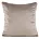 Poszewka na poduszkę 45x45 cm welwetowa o delikatnym połysku z ozdobną lamówką ciemnobeżowa GAJA 2 Eurofirany