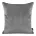 Poszewka na poduszkę 45x45 cm welwetowa, dwustronna i imitacji lnu z wypustką na brzegach szara, jasnoszara VELVET 57 EUROFIRANY PREMIUM