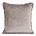 Poszewka na poduszkę 45x45 cm z szenilowej nici zdobiona subtelnymi frędzlami pudrowa ADIA Eurofirany
