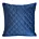 Poszewka na poduszkę 45x45 cm welwetowa pikowana metodą tradycyjnego szycia granatowa RIA 1 EUROFIRANY PREMIUM