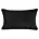 Poszewka na poduszkę 30x50 cm czarna z miękkiej futrzanej tkaniny NINA Eurofirany