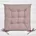 Poduszka na krzesło 40 x 40 x 5 cm wodoodporna pudrowo różowa z pikowaniem GARDEN Eurofirany