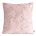 Poszewka na poduszkę 45x45 cm z miękkiego pluszu zdobiona wypukłym wzorem pudrowo różowa CARO DESIGN 98 Eurofirany