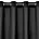 Zasłona czarna z matowej gładkiej tkaniny 140x250 cm przelotka RITA Eurofirany