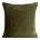 Poszewka na poduszkę 45x45 cm oliwkowa z miękkiej futrzanej tkaniny NINA Eurofirany