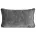 Poszewka na poduszkę 30x50 cm stalowa z szenilowej garbowanej tkaniny ROSI Eurofirany