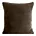 Poszewka na poduszkę 45x45 cm ciemnobrązowa z miękkiej futrzanej tkaniny NINA Eurofirany