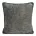 Poszewka na poduszkę 45x45 cm stalowa z szenilowej garbowanej tkaniny i wypustką na brzegach KLARA 03 Eurofirany