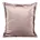 Poszewka na poduszkę 45x45 cm welwetowa z ozdobnymi brzegami pudrowo różowa RIA DIVA LINE Eurofirany