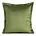 Poszewka na poduszkę 45x45 cm welwetowa z ozdobnymi brzegami oliwkowa RIA DIVA LINE Eurofirany