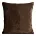Poszewka na poduszkę 60x60 cm ciemnobrązowa z miękkiej futrzanej tkaniny NINA Eurofirany