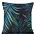 Poszewka na poduszkę 40x40 cm z nadrukiem palmowych liści czarno, zielona PALMS DESIGN 91 Eurofirany