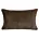 Poszewka na poduszkę 30x50 cm ciemnobrązowa z miękkiej futrzanej tkaniny NINA Eurofirany