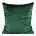 Poszewka na poduszkę 60x60 cm welwetowa o delikatnym połysku z ozdobną lamówką ciemnozielona GAJA 2 Eurofirany
