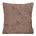 Poszewka na poduszkę 45x45 cm z miękkiego pluszu zdobiona wypukłym wzorem ciemnobeżowa CARO DESIGN 93 Eurofirany