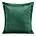Poszewka na poduszkę 45x45 cm welwetowa z ozdobnymi brzegami ciemnozielona RIA DIVA LINE Eurofirany