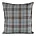 Poszewka na poduszkę 45x45 cm z tkaniny wodoodpornej na taras oraz balkon zdobiona nadrukiem kraty srebrno, brązowa GARDEN Eurofirany