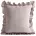 Poszewka na poduszkę 45x45 cm bawełniana z ozdobną falbanką pudrowa Eurofirany