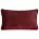 Poszewka na poduszkę 30x50 cm bordowa z szenilowej garbowanej tkaniny ROSI Eurofirany