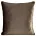 Poszewka na poduszkę 45x45 cm welwetowa o delikatnym połysku z ozdobną lamówką ciemnobrązowa GAJA 2 Eurofirany
