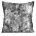 Poszewka na poduszkę 45x45 cm welwetowa zdobiona metalicznym wzorem szara ESTER Eurofirany