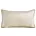 Poduszka 30 x 50 cm welwetowa jasnobeżowa z kontrastującą lamówką GAJA 3 Eurofirany
