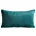 Poduszka 30 x 50 cm welwetowa ciemnoturkusowa z kontrastującą lamówką GAJA 3 Eurofirany
