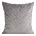 Poszewka na poduszkę 45x45 cm srebrna futrzana z wytłaczanym wzorem KATE Eurofirany