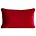 Poduszka 30 x 50 cm welwetowa czerwona z kontrastującą lamówką GAJA 3 Eurofirany