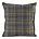 Poszewka na poduszkę 45x45 cm z tkaniny wodoodpornej na taras oraz balkon zdobiona nadrukiem kraty popielato, musztardowa GARDEN Eurofirany