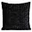 Poszewka na poduszkę 45x45 cm z tkaniny szyfonowej zdobiona moherową nicią czarna TIFFANY EVA MINGE Eurofirany
