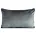 Poduszka 30 x 50 cm welwetowa grafitowa z kontrastującą lamówką GAJA 3 Eurofirany
