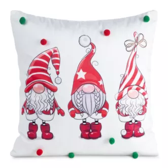 Poszewka na poduszkę świąteczna 45x45 cm z motywem skrzat&oacute;w Eurofirany