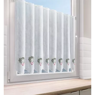 Tkanina firanowa zazdrostka z haftem świątecznym Eurofirany